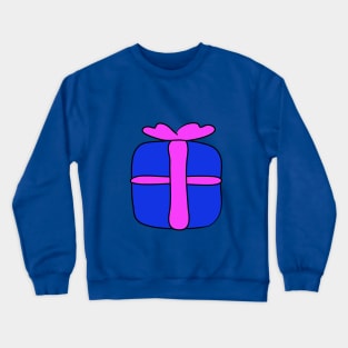 Holiday gift tied with a ribbon. Festive accessory. Crewneck Sweatshirt